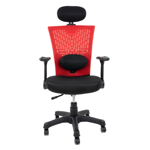 Fotel biurowy ergonomiczny Artnico Mesh B30 czerw