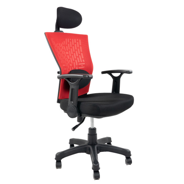 Fotel biurowy ergonomiczny Artnico Mesh B30 czerw